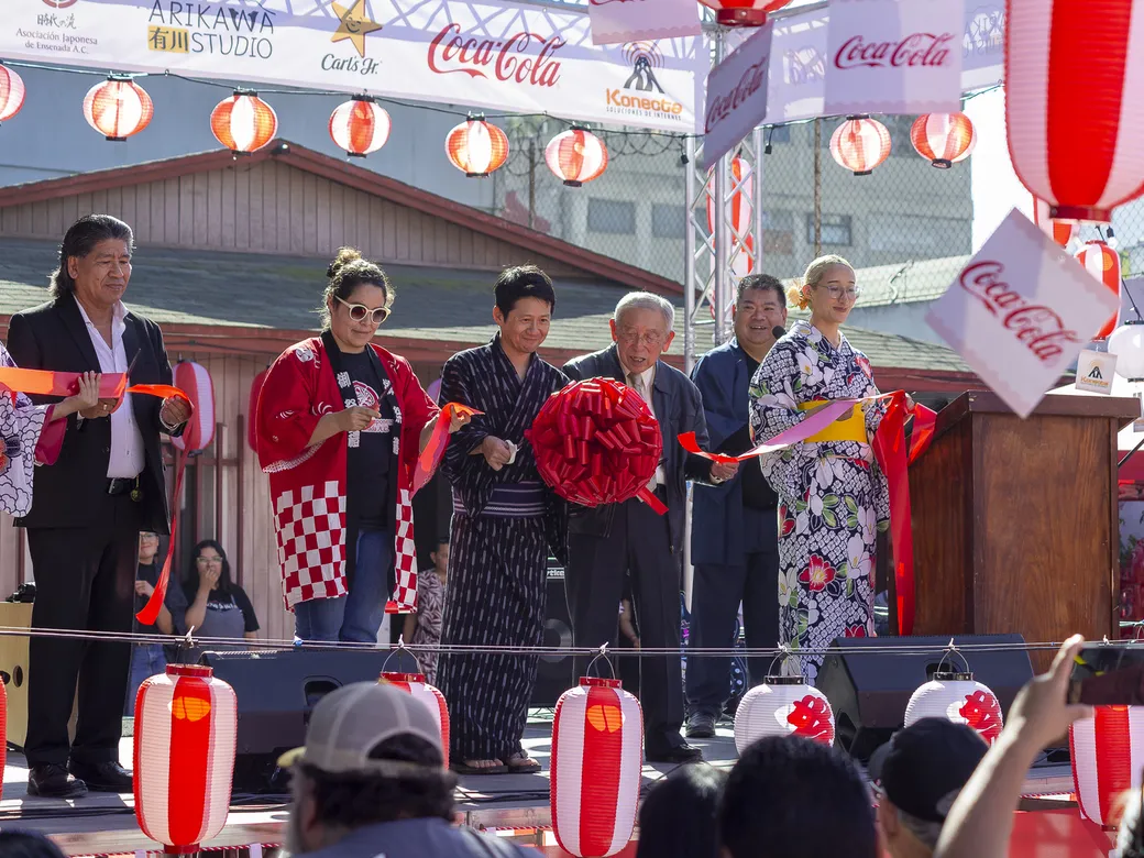 Corte de listón del Obon Matsuri Baja California 2025 y los 50 años de la Asociación